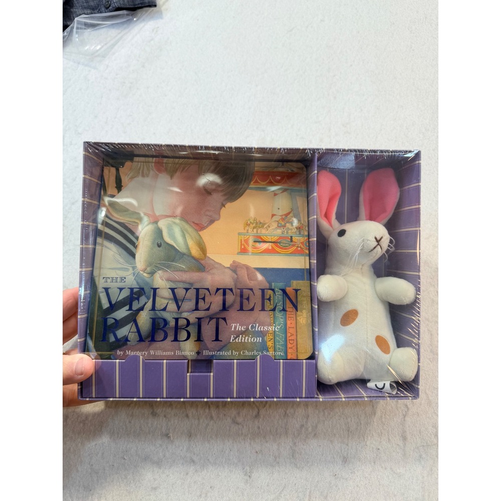 The Velveteen Rabbit Gift Set Board Book and Plush‎ Applesauce Press brand new